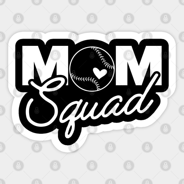 Softball / Baseball mom squad Sticker by KC Happy Shop
